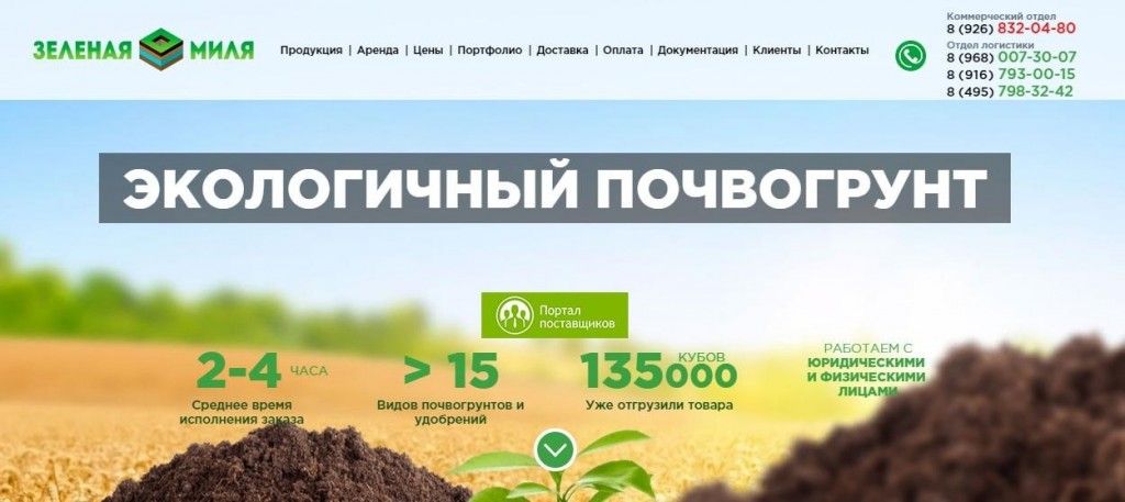 Как грамотно проработанный лендинг пейдж и правильно настроенная контекстная реклама увеличили поток клиентов и повысили прибыль компании «Зеленая миля»