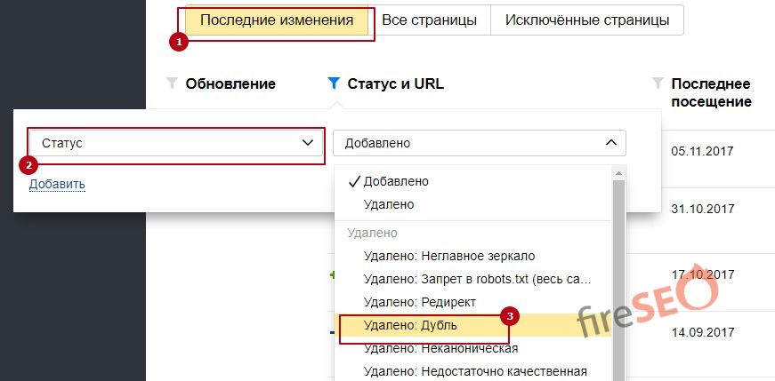 Дубликаты страниц