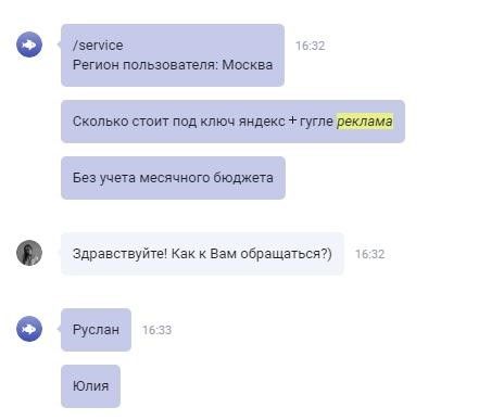 Пример запросов