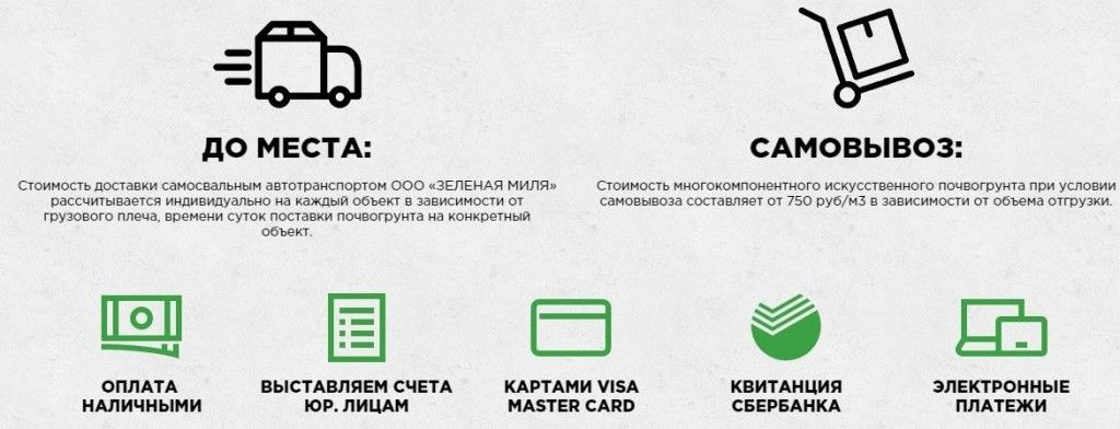 Подробная информация о способах оплаты